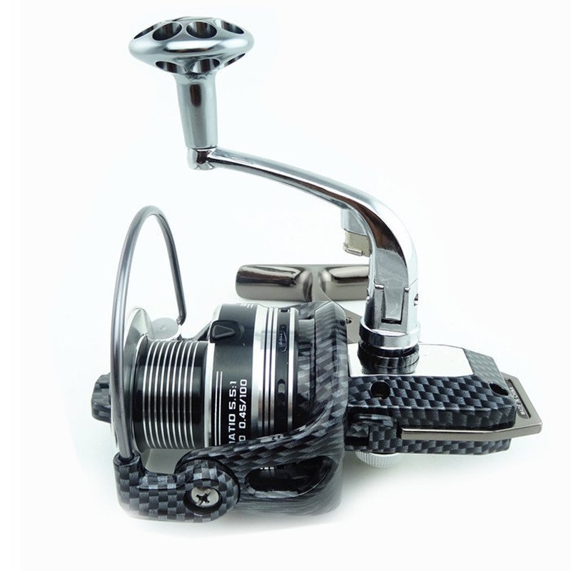 黑鹰金属渔轮 鱼轮 渔线轮 纺车轮路亚轮鱼竿海竿鱼线轮黑鹰5000型