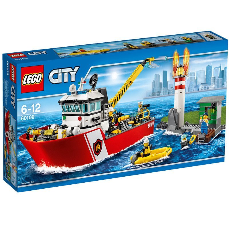 LEGO 乐高 City 城市系列消防船 60109