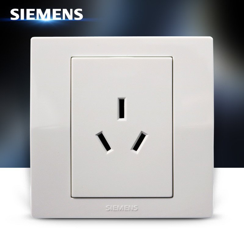 西门子(SIEMENS)悦动系列雅白16A三孔空调插座电源插座 5UB80433NC01
