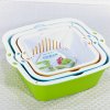 茶花时尚中号滤水筛 双层两用果蔬沥水筛沥水篮1161