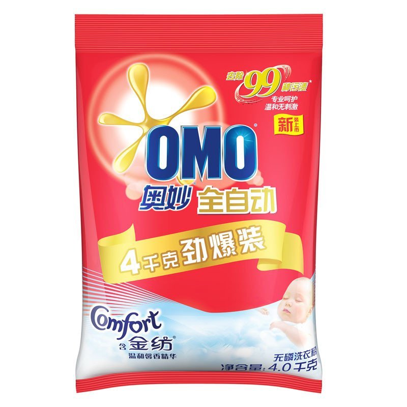 奥妙全自动含金纺温和馨香洗衣粉4kg