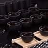 艺宏堂 整套茶具套装 紫砂功夫茶具 四合一电热磁炉 实木 茶盘套装