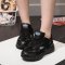春夏韩版透气运动鞋百搭网面休闲鞋原宿韩国厚底跑步鞋女 枚红色 36码