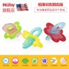 美国nuby/努比 新款婴儿宝宝儿童专用磨牙棒咀嚼训练固齿器牙胶 蓝黄