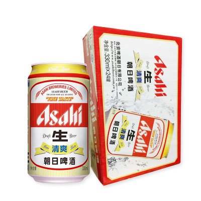 Asahi 朝日 清爽生啤酒 330ml 24听 *2件