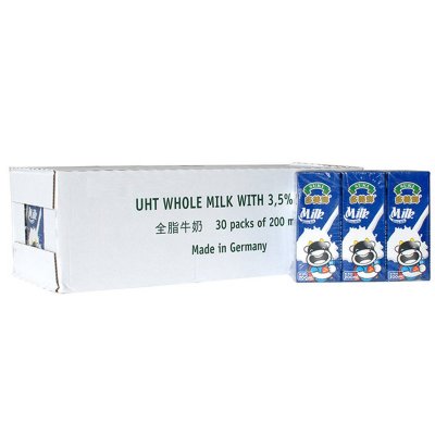 suki 多美鲜 全脂纯牛奶 200ml*30盒