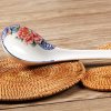 韵唐汤锅勺子饭锅釉中彩骨瓷餐具天香花苑中式9英寸天使汤锅+赠送大饭勺2件套装