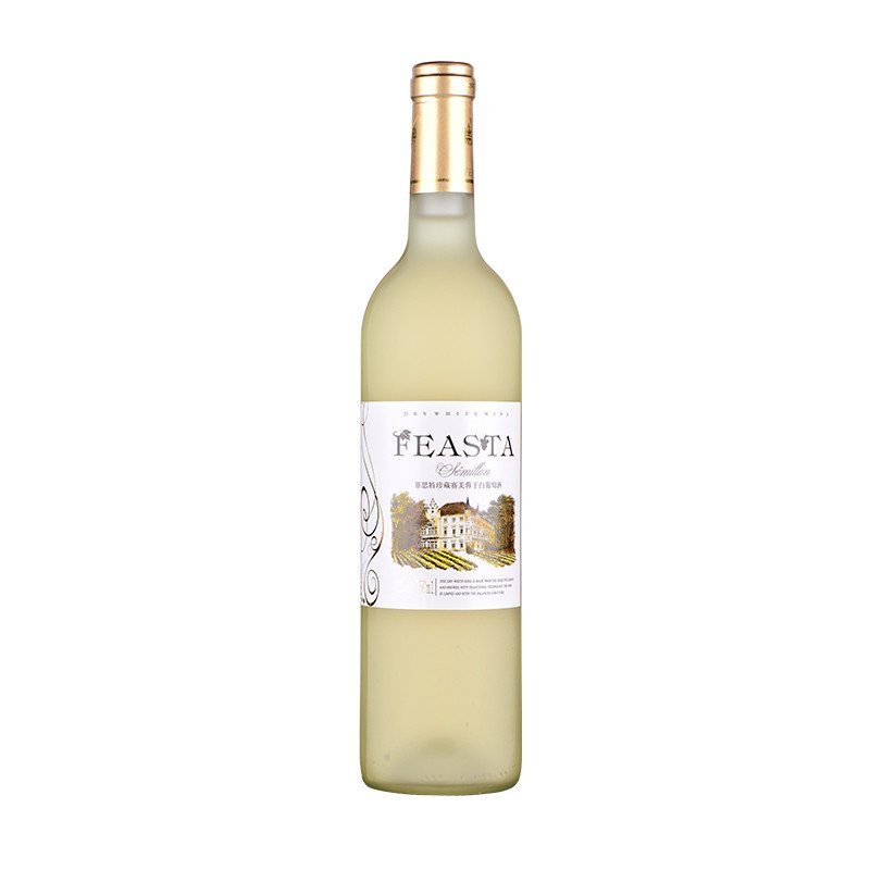 【苏宁超市】菲思特（FEASTA）珍藏赛美蓉干白葡萄酒 12度 750ml单支装 干型葡萄酒