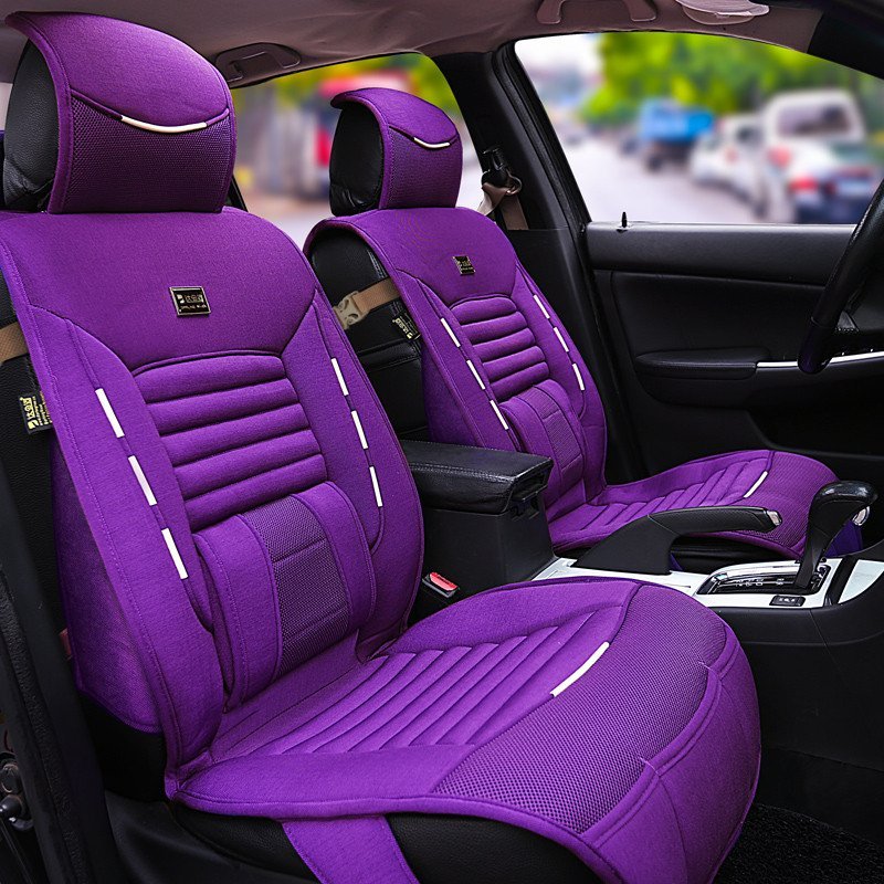 达令河 A28-A33 东风 风神 S30 A30 H30 A60 L60 A9 AX3 AX7 五座通用坐垫座椅垫 A33紫色(升级全包版)