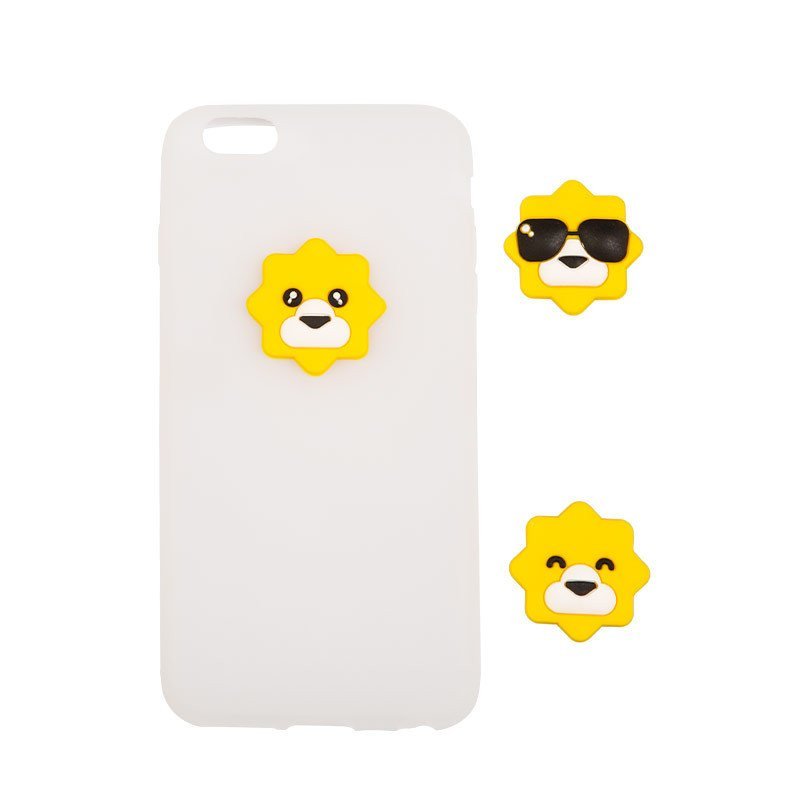 苏宁狮子表情硅胶手机套for iPhone 6/6s 透明