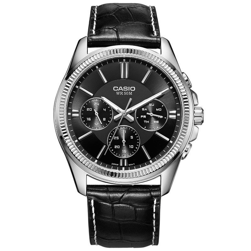 卡西欧(CASIO)手表 指针系列 时尚商务石英男士手表 MTP-1375L-1A