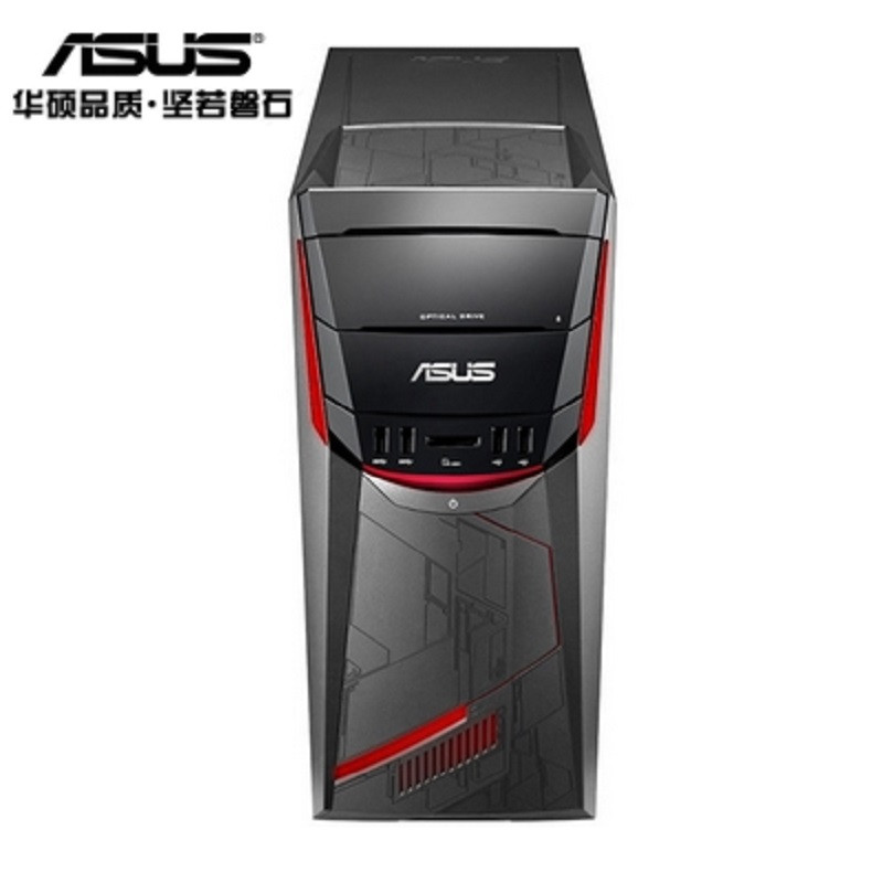 华硕（ASUS）G11飞行堡垒 游戏台式主机 （I5-6400 8G 1T GTX760 3G独显 800万色呼吸灯 win10）