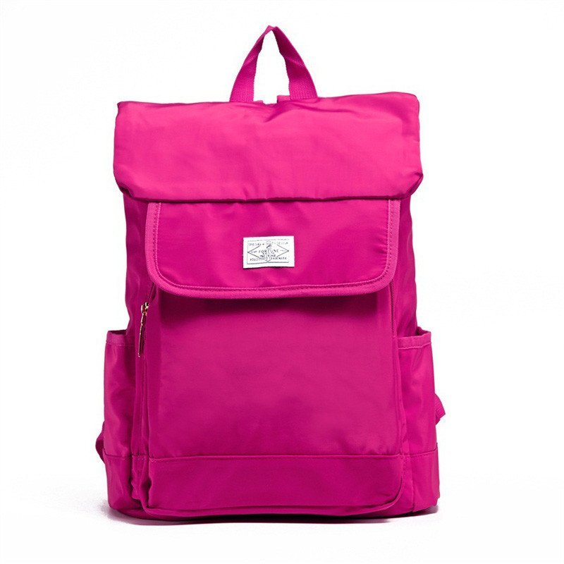 薇思黛 2016新款 韩版个性女式背包户外旅行休闲双肩包潮流学生书包背包 梅红色