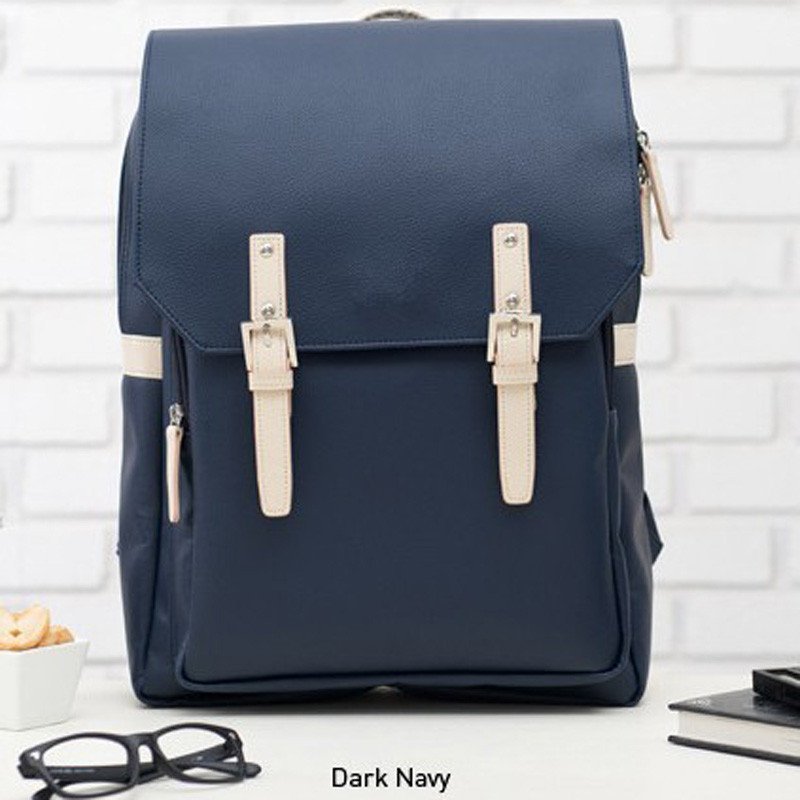 薇思黛 2016新款 韩版新款复古学院风双肩包甜美女时尚休闲潮学生背包书包 蓝色