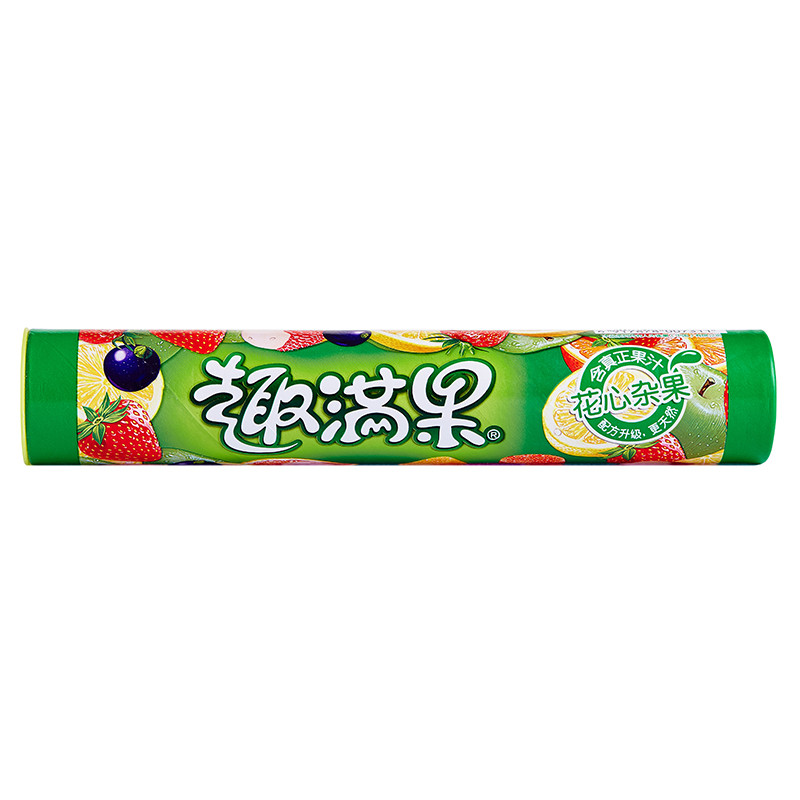 雀巢趣满果 果汁软糖 花心杂果味大筒装 140g