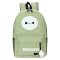 薇思黛 新款大白卡通双肩包背包男女背包韩版学院风学生书包 豆绿色