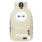 薇思黛 新款大白卡通双肩包背包男女背包韩版学院风学生书包 卡其色