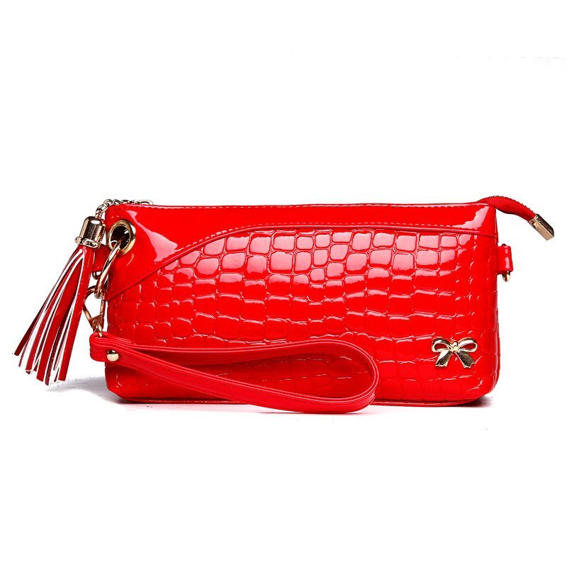 薇思黛2016新款女包 新款单肩女包 韩版时尚手提斜挎小包 红色