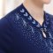 维贝斯特 妈妈装时尚T恤短袖中年夏装女士打底衫中老年大码薄针织衫上衣 SSY-2950 170/XL 橘黄