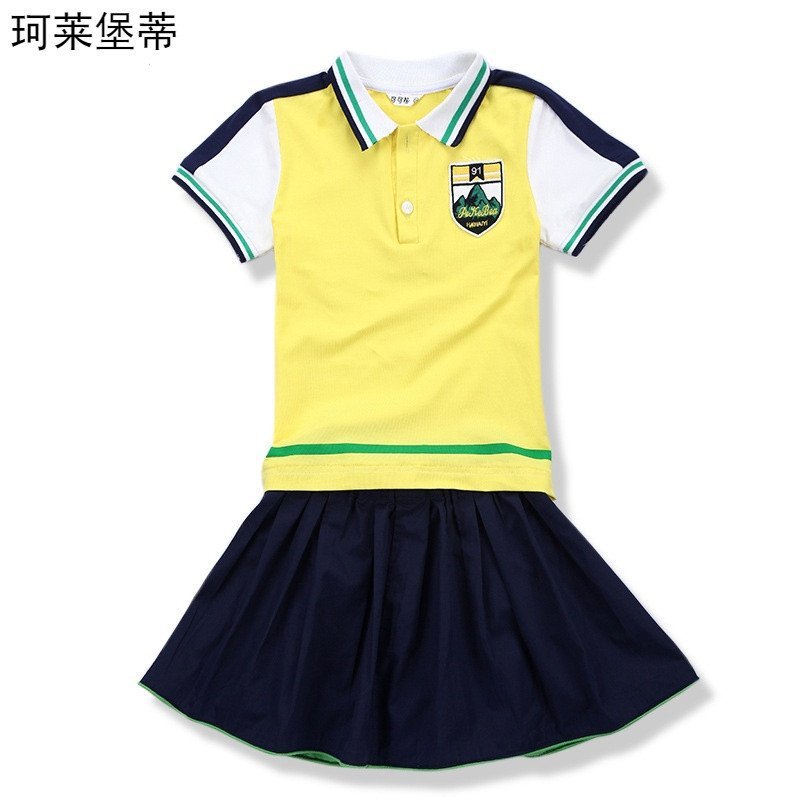 珂萊堡蒂幼兒園園服夏裝2016新款男女童裙褲套裝兒童班服小學生校服