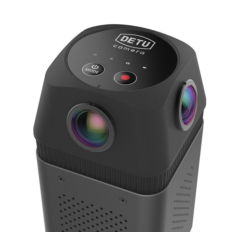 detu/得图 f4四目专业级全景摄相机 360度超6k超清 vr商用摄像机
