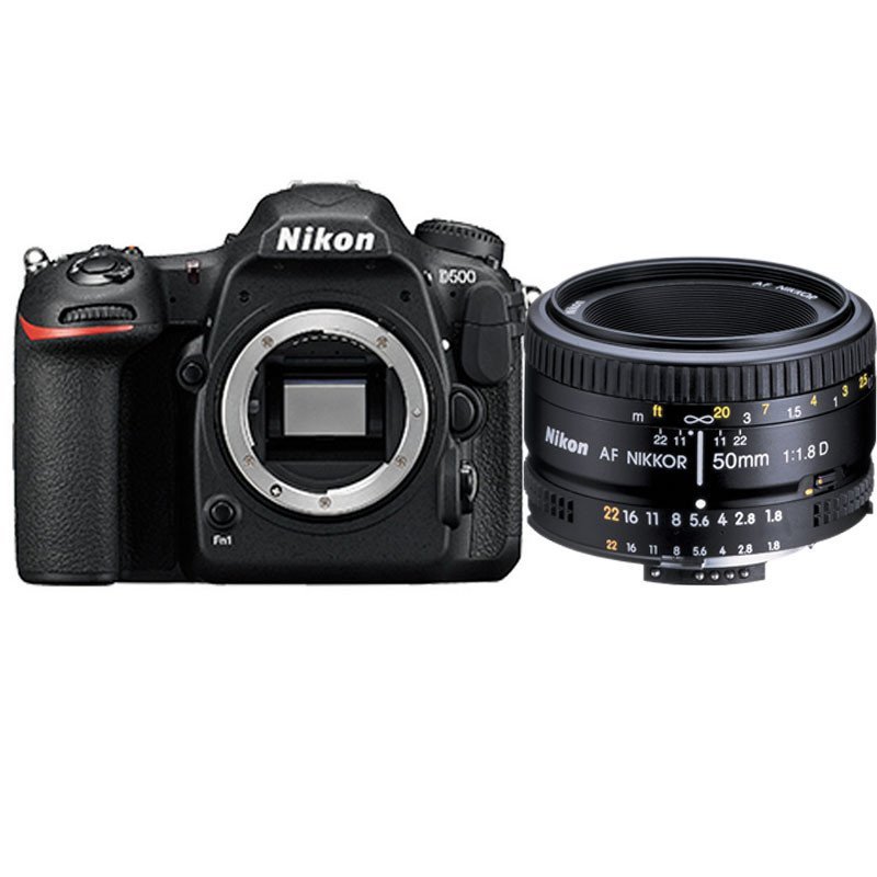 尼康(Nikon) D500（50mm F1.8D）数码单反相机 单镜头套装 约2088万像素