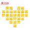 萃华珠宝 黄金手链 3D硬金足金字母手链吊坠 挂坠 DIY手链 黄金手链 LOVE M（约0.98克）