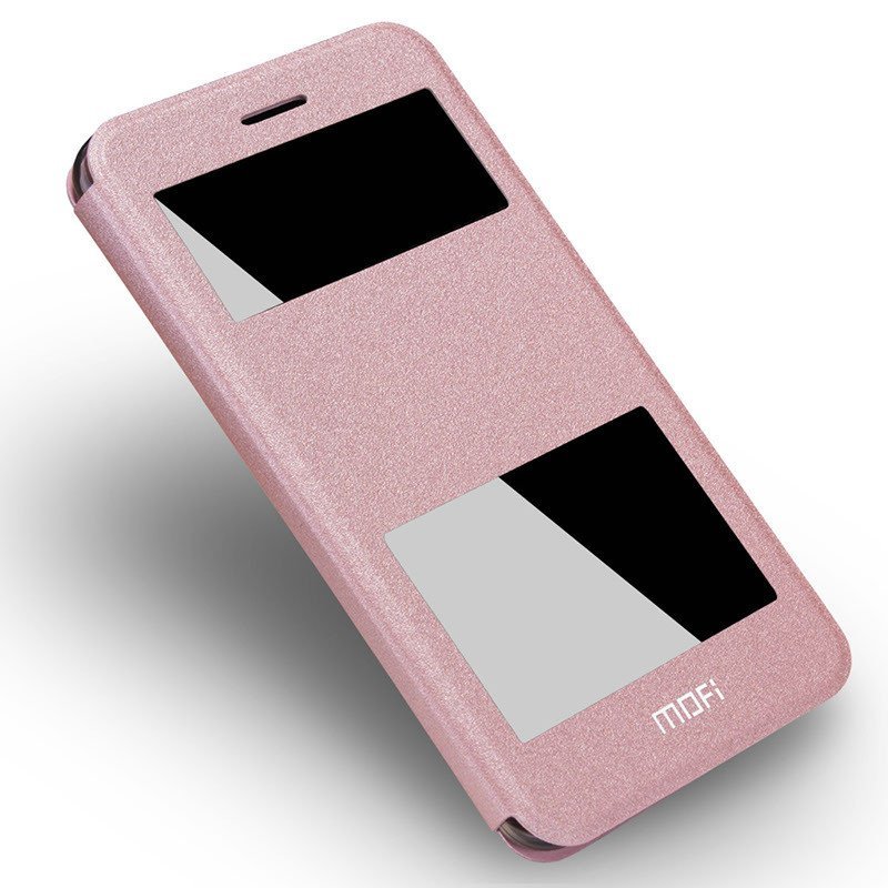 oppor9手机套r9m手机壳oppo r9翻盖外壳r9tm视窗开窗保护套 玫瑰金