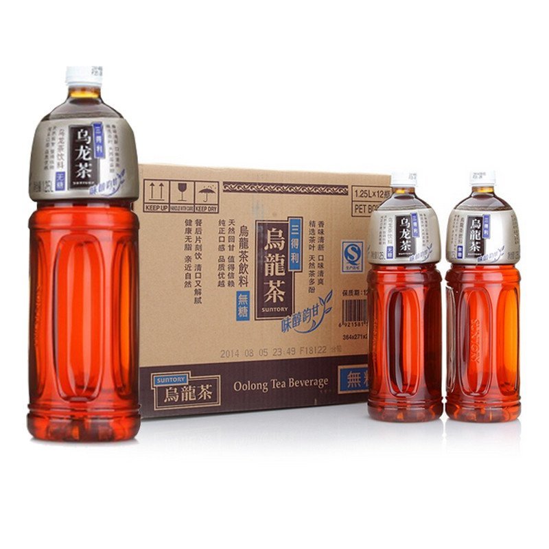 三得利乌龙茶（无糖）1250 ml(毫升)*12