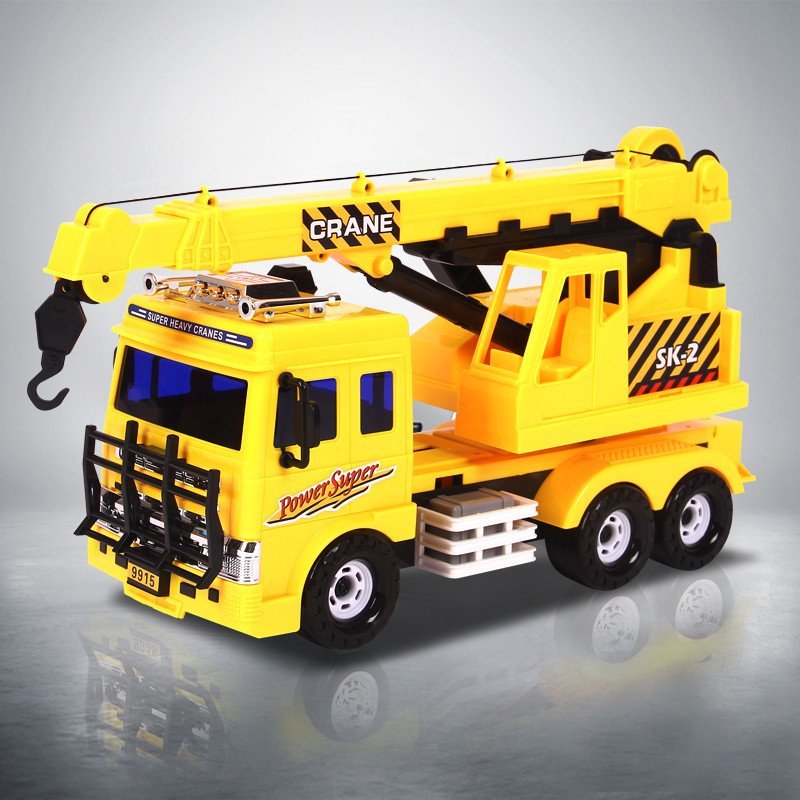 乐飞（LEFEI）城市工程车系列 9915重型起吊车 儿童惯性仿真工程车玩具3-6岁 男孩模型玩具工程运输车