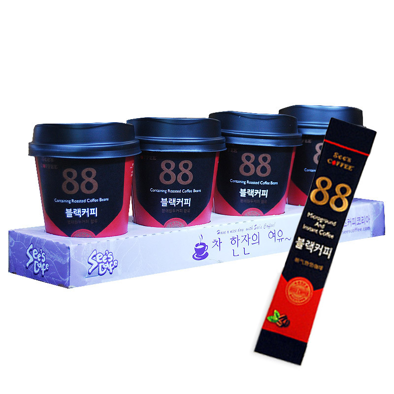 韩国原装进口禧滋速溶黑咖啡2g*4