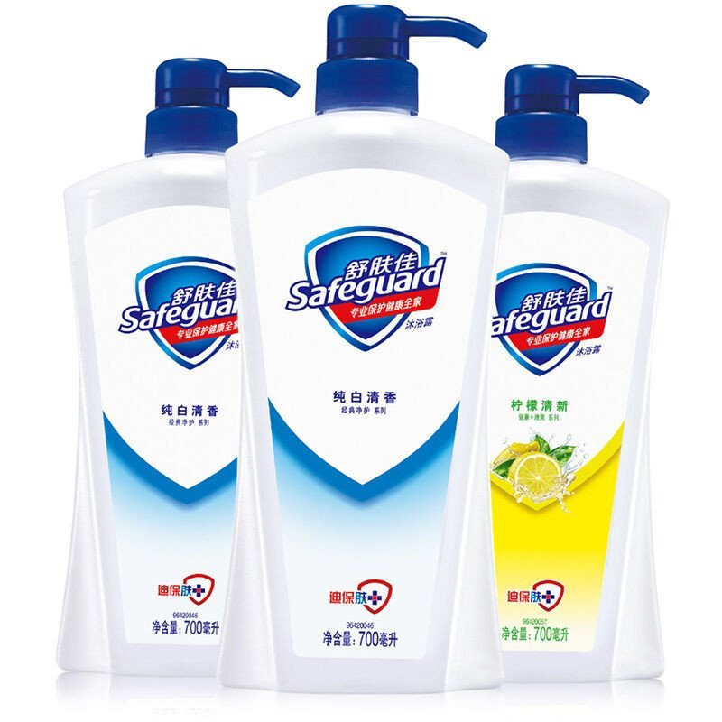 舒肤佳纯白沐浴露700ml*2+柠檬沐浴露700ml
