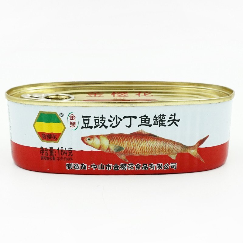 金樱花 金装豆豉沙丁鱼184克
