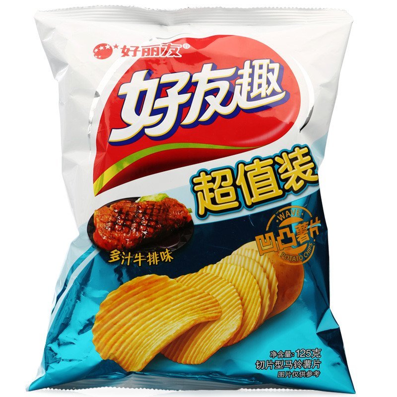 好丽友好友趣多汁牛排味125g