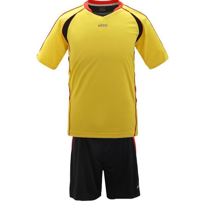 欧伦萨 足球服英途 光板足球服 训练服 足球服套装 XXXXL 黄色