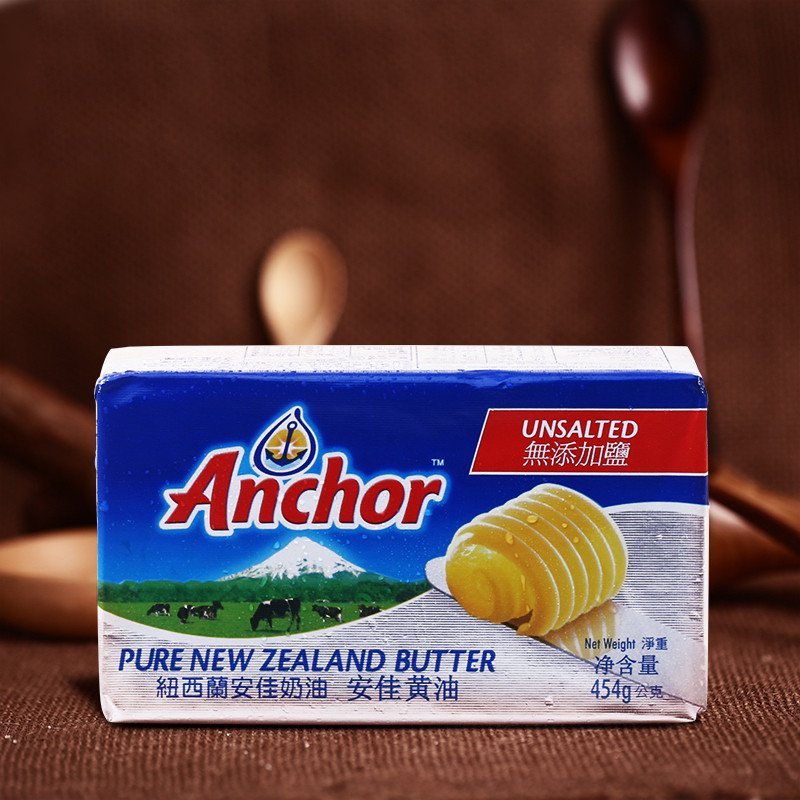 安佳（Anchor）淡味黄油（原味）454g