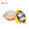 米菲(Miffy)食品级304不锈钢双层设计防滑易抓握BC04582双耳碗（橙色）