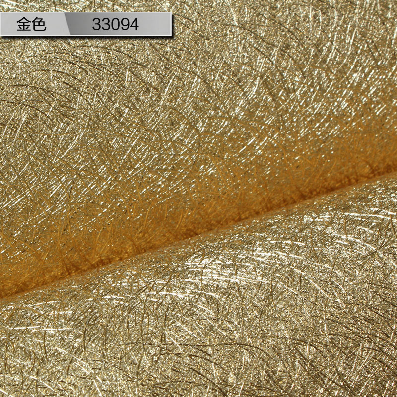 壹加壹墙纸金丝金箔pvc墙纸 客厅电视背景墙ktv酒店玄关壁纸 非自粘