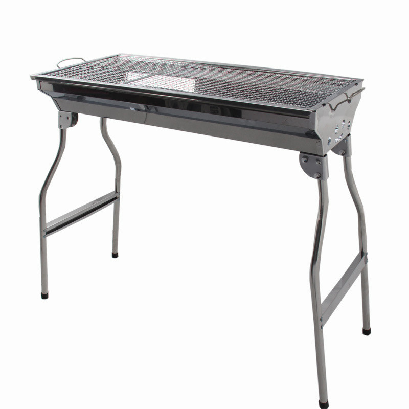 大号不锈钢烧烤架 木炭烧烤炉 户外烧烤炉休闲 折叠式烤炉架