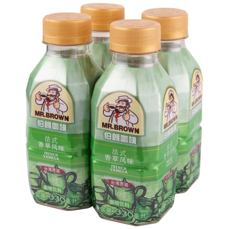 MR.BROWN伯朗咖啡法式香草风味咖啡饮料330ML*4