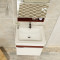 英皇卫浴 现代简约浴室柜卫生间洗手台盆柜组合小户型 出口卫浴柜9821 0.68M 酒红色