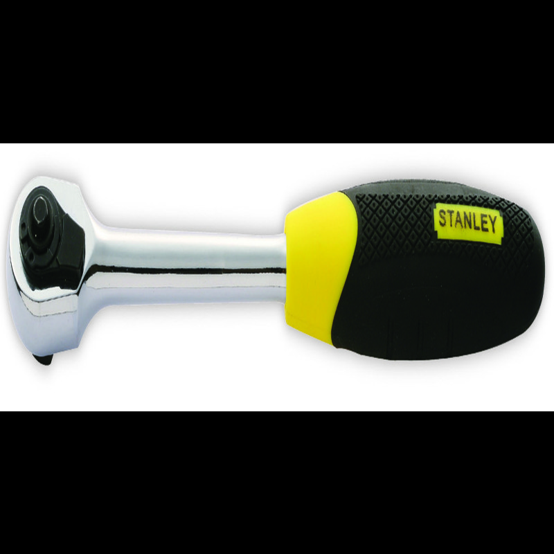 史丹利 1/2“方 12.5MM系列 胶柄快速脱落棘轮扳手 85-578-22 黑色