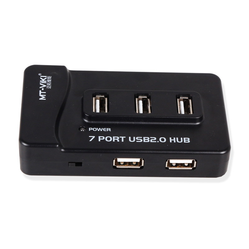迈拓维矩MT-217 USB分线器一拖七 电脑转换USB HUB多口集线器扩展器