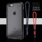 BOW航世 iphone6 plus手机壳苹果6s软硅胶男女透明壳6防摔挂绳5.5 5.5寸透黑