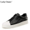 Lucky Ozasec潮流休闲运动鞋男鞋透气舒适球鞋板鞋头层牛皮小白鞋 休闲运动鞋 板鞋 金色 男款40