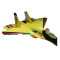 欧伦萨 舰载战斗机遥控飞机 遥控滑翔机模型固定翼超大飞机航模型U1CJI 黄色加彩灯