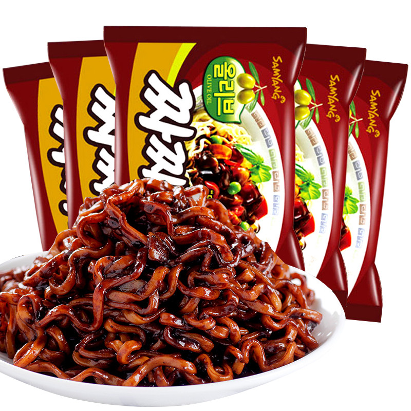 三养杂酱味方便面140g*5包