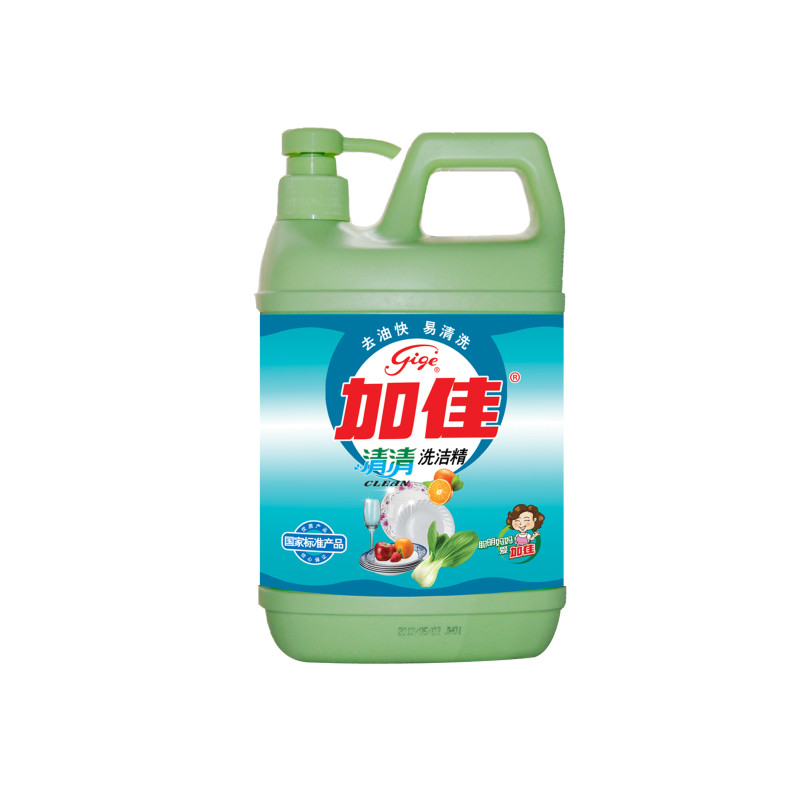 加佳清清洗洁精2kg 去油除菌 无磷配方 添加高效加香柠檬洗洁精