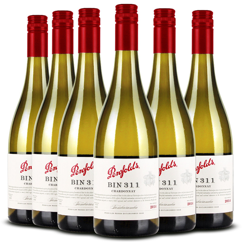 澳洲原瓶进口 奔富BIN311 霞多丽干白葡萄酒 750ml*6