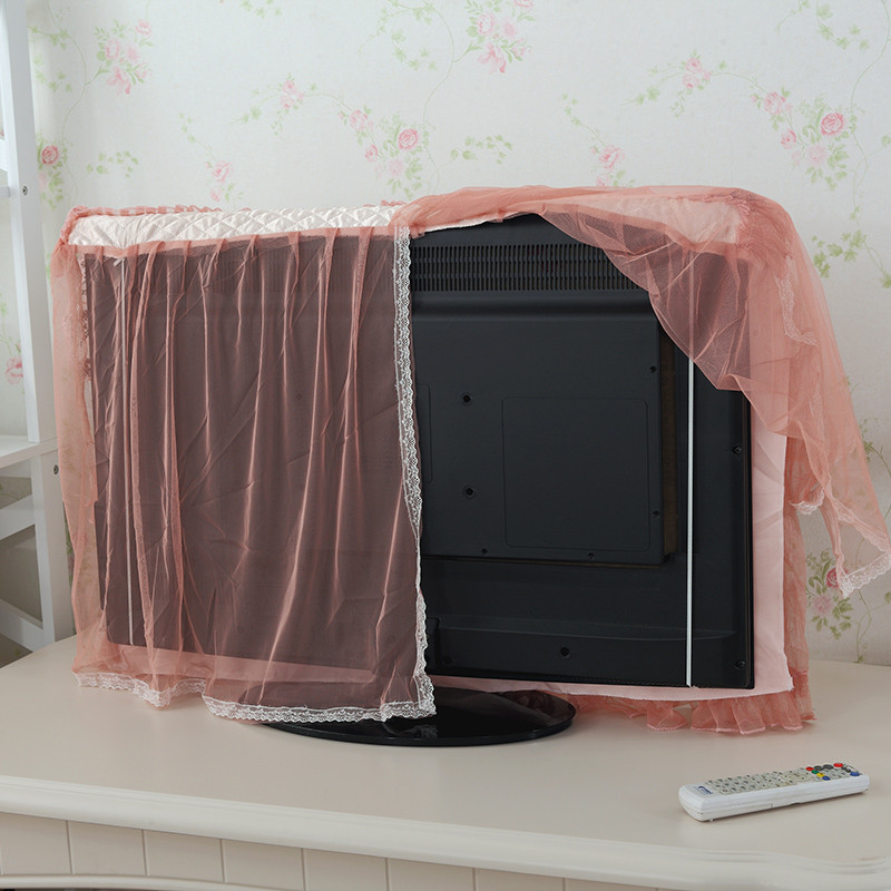 原色馨居 蕾丝防尘罩套布艺电视罩电视套 香气怡人